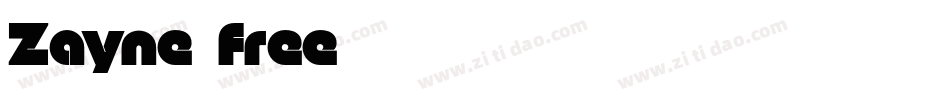 Zayne (free)字体转换